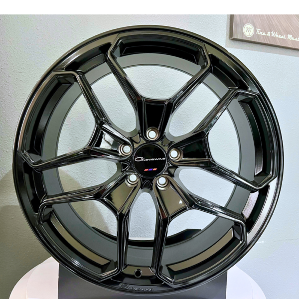 20x8.5 Giovanna Huraneo Gloss Black Wheels - Image 3