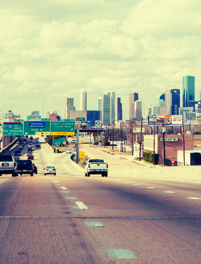 View of a Houston Highway