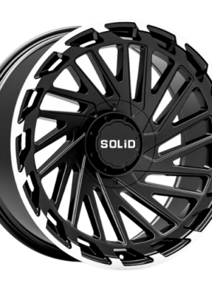 20x9.5 Solid Blaze Machine Black 8x165 / 8X6.5 - Set of 4 Wheels | Rims