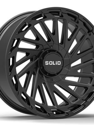 20x9.5 Solid Blaze Satin Black 8x165 / 8X6.5 - Set of 4 Wheels | Rims