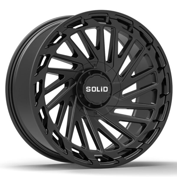 20x9.5 Solid Blaze Satin Black 8x165 / 8X6.5 - Set of 4 Wheels | Rims
