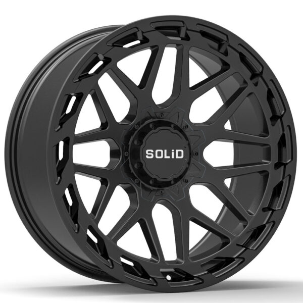 20x9.5 Solid Creed Satin Black 8x165 / 8X6.5 - Set of 4 Wheels | Rims