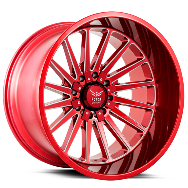 20x12 Force Offroad Force F40 Candy Red Milled 5x127 /5x139.7 Wheels - Rims