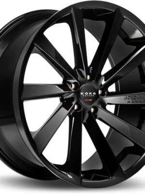 Set of 4: Koko Kapan Gloss Black Wheels