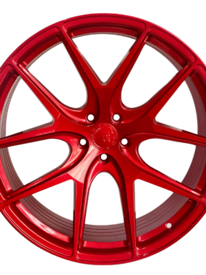 Avant Garde M580 red wheel front view