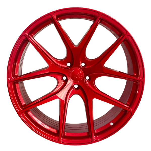 Avant Garde M580 red wheel front view