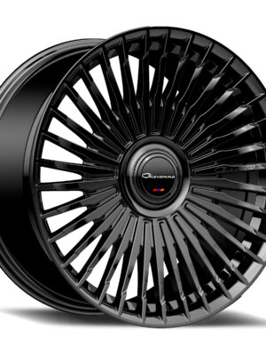 Front view of Giovanna Tulum gloss black