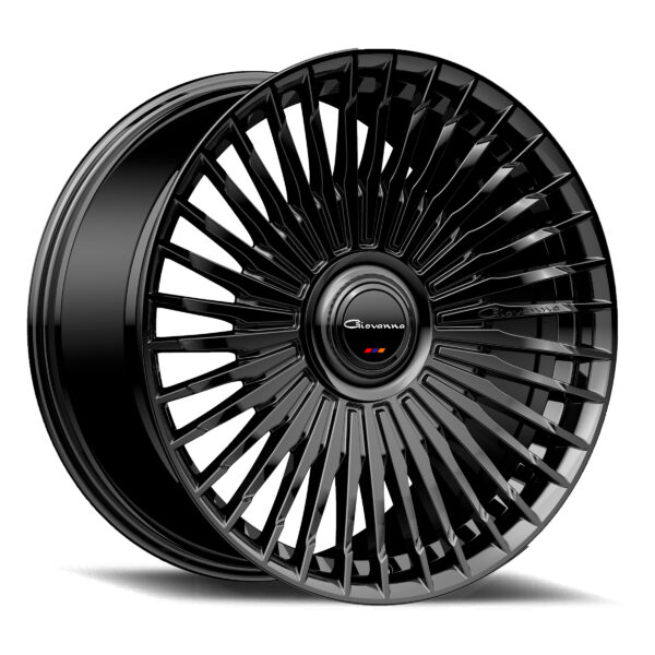 Front view of Giovanna Tulum gloss black