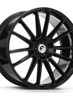 Front side view of Forgiato flow 002 gloss black
