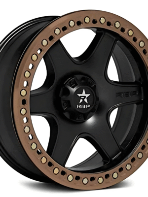 RBP Forged 50R Cobra Black with Bronze Ring - Beadlock  5 / 6 lugs - Set of 4 or 5 Wheels - Rims