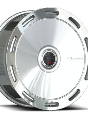 front view of Giovanna Amur silver machine wheel