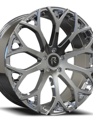 left front view of Revenge Rl105 wheel chrome