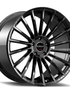 Left front view of Koko Urfa Glack with regular center cap