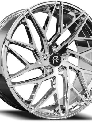 front left view of Revenge RL-102 wheel chrome