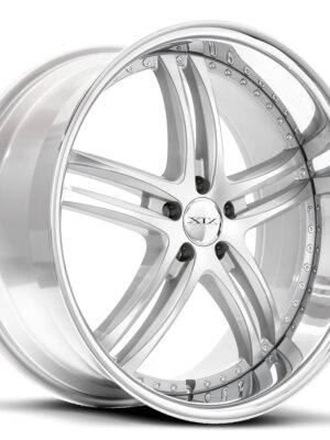 Left front view of X15 silver machine wheel