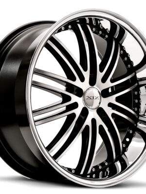 XIX X23 Luxury Gloss Black Machined / Stainless Steel Lip / 20", 22" Wheels - Set of 4 Rims