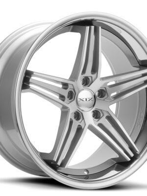 left front View of XIX 63 Silver machine with chrome lip