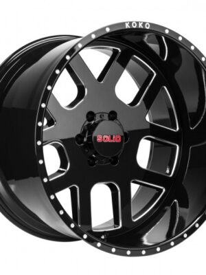 Solid Fury 22x14 wheel black machine