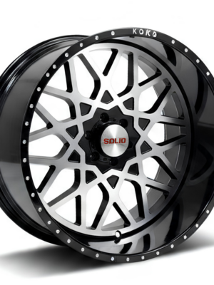 Solid Wrath wheel black machine 24x14