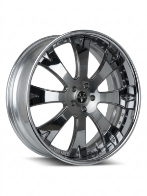 Front side view of Vellano VTA chrome wheel
